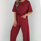 Sky Blue Drop Shoulder Boxy Tee and Barrel Pants Set