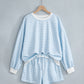 Pink Plaid Baggy Pullover Drawstring Casual Shorts 2pcs Outfit