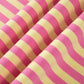 Yellow Stripe Colorblock Trim Crew Neck Loose Tee Drawstring Elastic Waist 2pcs Pant Set