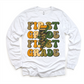 First Grade Camo Lighting Bolt Shirt - Back To School Tee