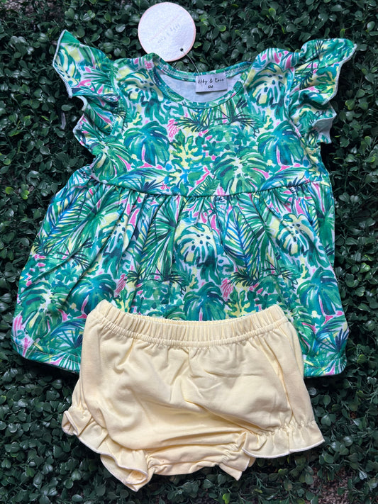 Summer Floral Diaper Set