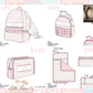 Heart Patchwork Quilted Smock Luggage