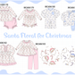 PO95 Blue&pink christmas santa claus candy cane collection
