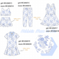 PO95 Blue floral print mom&me active collection 1