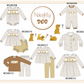 PO95 Brown puppy embroidery plaid collection