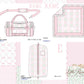 Floral Coquette Patchwork Smock Quilted Luggage