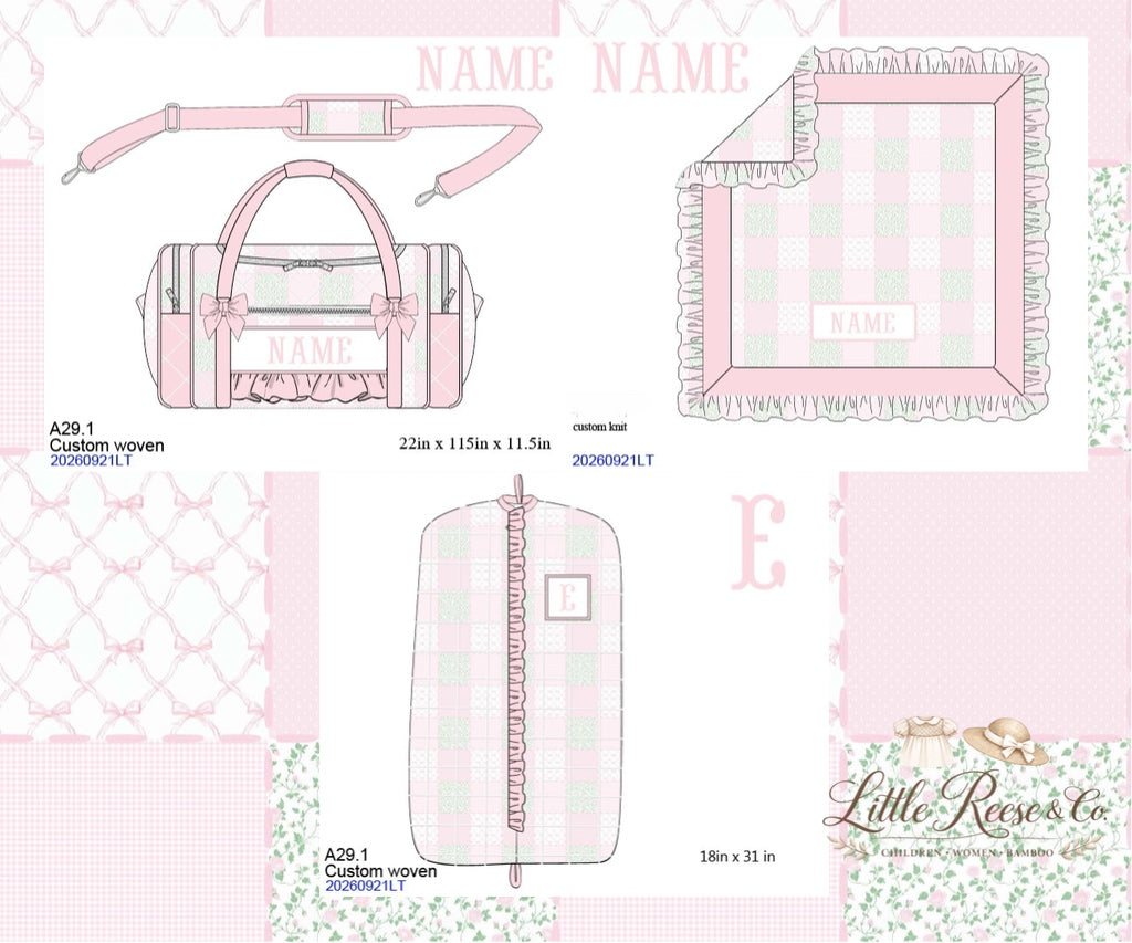 Floral Coquette Patchwork Smock Quilted Luggage