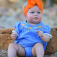 Halloween Thanksgiving Pumpkin Smocked Bubble Romper