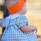 Fall Halloween & Thanksgiving Applique Plaid Girls Bloomers Romper Set
