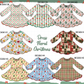 PO95 Christmas bow cookie grinch floral dress collection