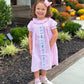 Party Time Hand Embroidered Pink Gingham Dress