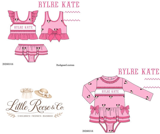 Girly Mouse Smock Swim