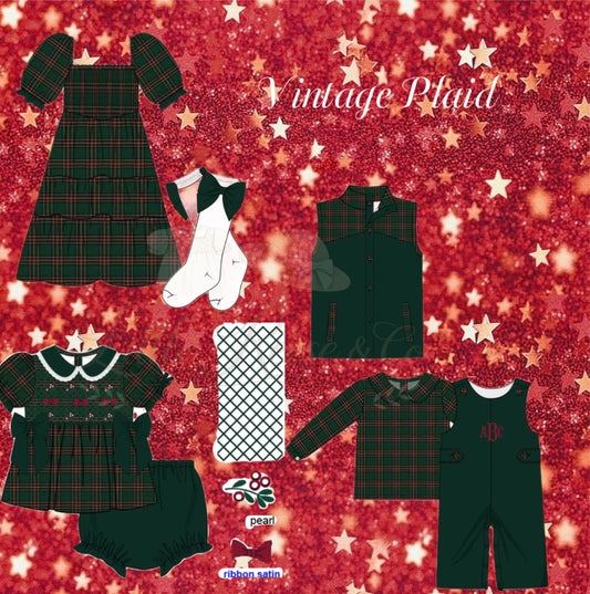 Vintage Plaid Family Collection- ETA Nov