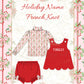 Holiday Name French Knot- ETA Nov