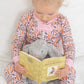 Spring Bunnies Pink Pima Cotton Zip Up Pajamas-FINAL SALE