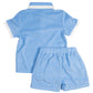 Blue Terry Shorts Set- FINAL SALE