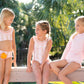 Rash Guard Long Sleeve In Pale Pink- FINAL SALE