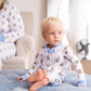 Woodland Creatures Pima Cotton Zip Up Pajamas- FINAL SALE