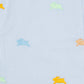 Colorful Bunnies Embroidered Shortall- FINAL SALE