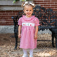 School Supplies Smocked Red Windowpane Dress