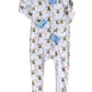 Woodland Creatures Pima Cotton Zip Up Pajamas- FINAL SALE