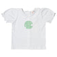 White Knit Girls Short Sleeve Shirt