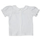 White Knit Girls Short Sleeve Shirt