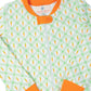 Carrot Crush Knit Zip Up Pajamas-FINAL SALE