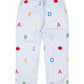 ABC 123 Embroidered Pants- FINAL SALE