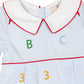 ABC 123 Embroidered Bubble- FINAL SALE