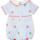 ABC 123 Embroidered Bubble- FINAL SALE
