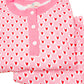 Heart Print Knit Ladies Pajama Set- FINAL SALE