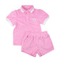 Pink Terry Shorts Set- FINAL SALE