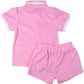 Pink Terry Shorts Set- FINAL SALE