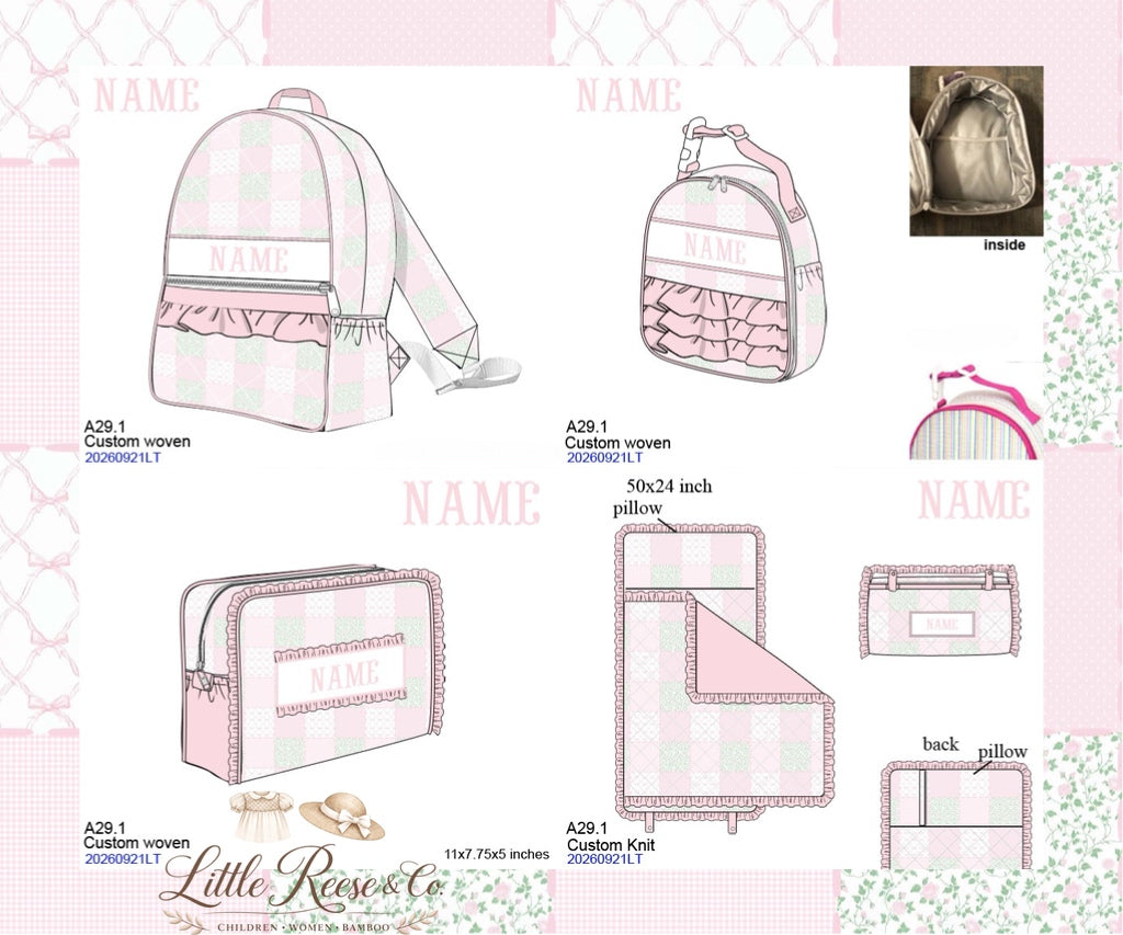 Floral Coquette Patchwork Smock Quilted Luggage