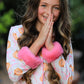 Halloween Thanksgiving Pumpkin Bow Fur Pajama Set