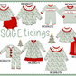 PO95 Green christmas tree embroidery collection