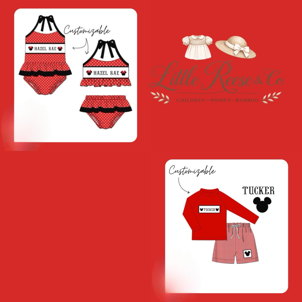Mouse Friends Smock Swim