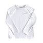 Rash Guard Long Sleeve in White- FINAL SALE