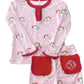 Vintage Santa Pink Knit Pajama Set-FINAL SALE