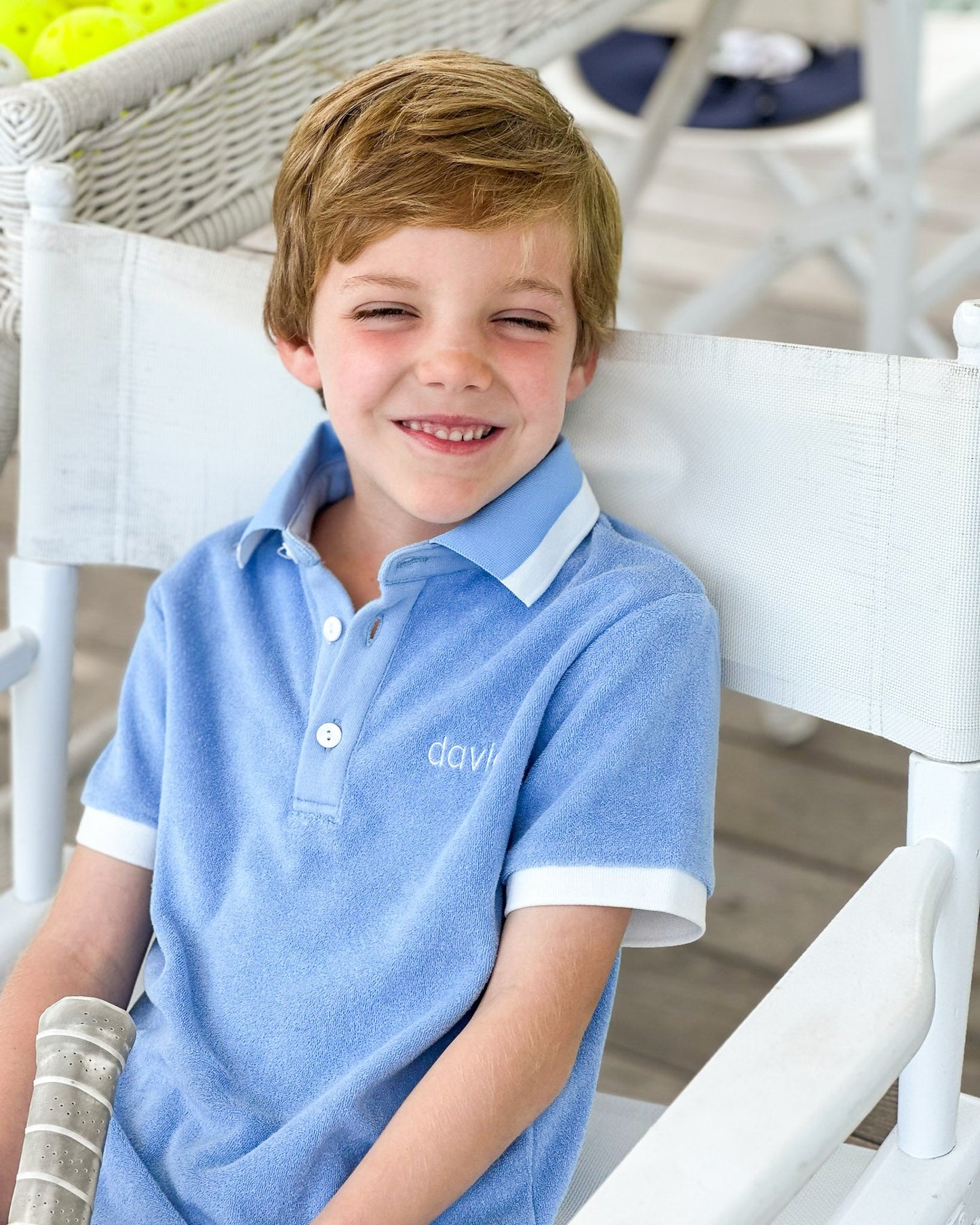 Blue Terry Shorts Set- FINAL SALE