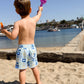 Coastal Stamps in Pastel Swim Trunks- FINAL SALE