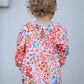 Fall Halloween & Thanksgiving Pumpkin Bow Smock Embroidered Floral Baby Girl Romper