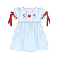 PO95 Blue valentine's day heart embroidery collection
