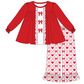 PO95 Red&navy valentine's day bow train embroidery collection