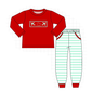 PO95 Blue stripe valentine's day airplane embroidery collection