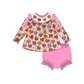 PO95 Pink valentine's day heart embroidery collection
