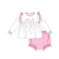 PO95 Pink valentine's day bow heart collection