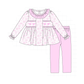 PO95 Pink bow smocked ruffle collection