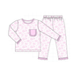 PO95 Pink bow smocked ruffle collection